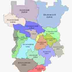 Map of the Chechen Republic.