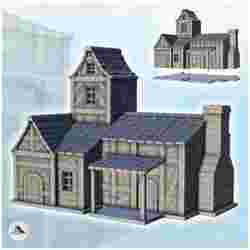 Medieval tower building with canopy and chimney (13) - Pirate Jungle Island Beach Piracy Caribbean Medieval