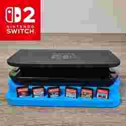 Nintendo Switch 2 Compact Slanted Dock Mount with Game Card Display