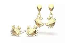 Oceanic Animal Stud and Dangling Earring Pack - Baby Crab FREE