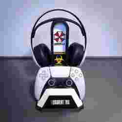 PS5 Headphone + Controller Stand - RE - Umbrella Corp