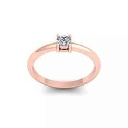 Round Diamond Ring 3d Model and Render