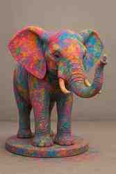 sculpture inspired by Holi India famous Festival of Colors