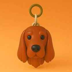 Setter Irlandes Llavero 3D Plastico STL