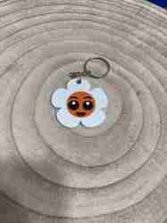 Smiling flower keychain Llavero Flor Sonriente