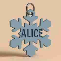 Snowflake keychain