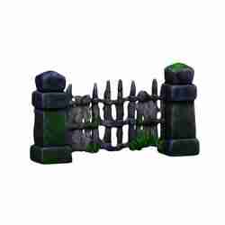 stylized stone fence no.4