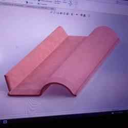 Telha cerâmica escala 1/10