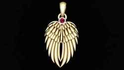 The Guardian Wing Pendant for men and women 3d print ready