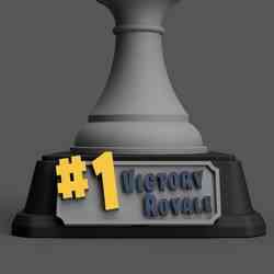 Victory Royale Front Plate – Trophy Stand