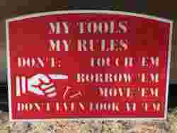 Mechanic tools sign
