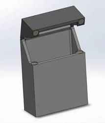 Cigarette box with a magnetic closure