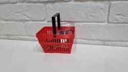 A key case in the form of a shopping basket