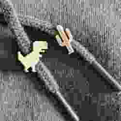 Chrome dino t-rex cadtus beads