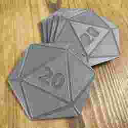 D20 Bardak Altlıkları