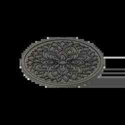 Çiçekli Bardak Altlığı 3,5 İnç