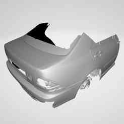 1998-2005 Toyota Altezza Trunk+Rear Fender 3D scan
