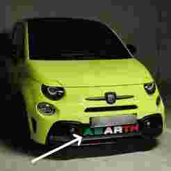 ABARTH front grille letters.