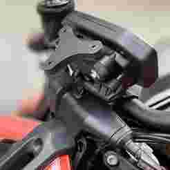 Adapter holder for windshield of the KTM Super Duke 3.0 - suitable for KTM 1290 Super Duke R 2.0 (BJ 2017-2019)