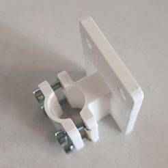 Adjustable flange for Keyence SR-X barcode reader