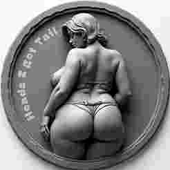 all new! Heads i get tail / tails i get head coin token (double sided)