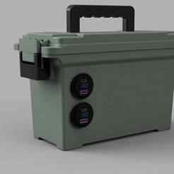 Ammo Box DIY Portable Power Supply With USB Ports 6S9P 18650