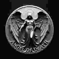 angel of death coin token wall art