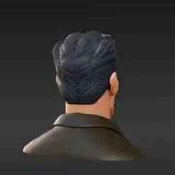 Animated Lawman Headsculpt for Action Figures - Stern Detective Custom Part