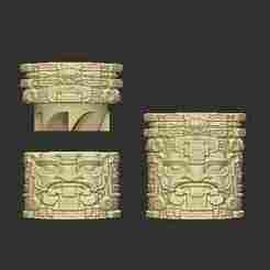 AZTEC GRINDER GRINDER TOTEM WEED GRINDER WEED MILL ANCIENT SERIES