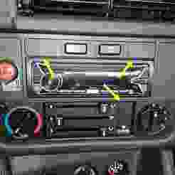 Blind cover panel control unit heating, dashboard, BMW E24 E28 E30 E32 E38 Z1 (64111368498)