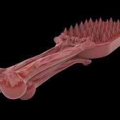 Boner spiked paddle, spanking tool, kinky gear, sex toy digital file, 3d print, stl file