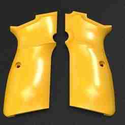 Browning Hi-Power MK I/II/III & Springfield SA-35 Style Ergonomic Grip STL – Prop / Airsoft / Cosplay Handle