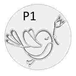 Ceramic stamp pack birds