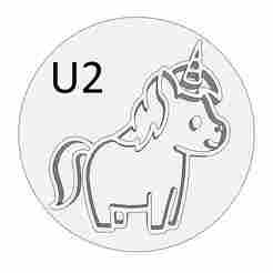 Ceramic unicorn stamp pack