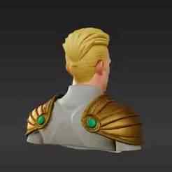 Custom Action Figure Parts: Detailed Male Head (Confident Smirk) & Avian Symbol Shoulder Pads 1/12 Scale