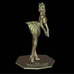 Dance Partner Dagger (Cloak and Dagger) costume Marvel Rivals Naked Action Figure for 3d printing