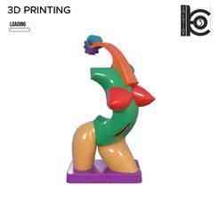 Dancing Absurdity - 3D Printable Surreal Figurine