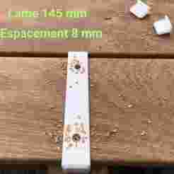 Deck board spacer with drilling template