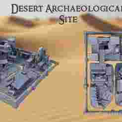 Desert Archaelogical Site  28 mm Tabletop Terrain