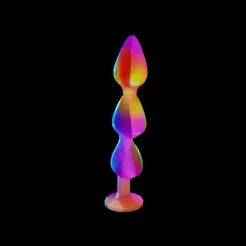 dildo Triple Beads