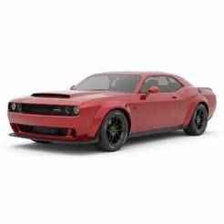 Dodge Challenger SRT Demon - car, vehicle, automobile, sports car, classic car, race car, toy car, RC car, 3D car model, sedan, SUV, pickup truck, convertible, hatchback, coupe, luxury car, supercar, electric car, 4x4, car toy, RCcar body / RC car shell,