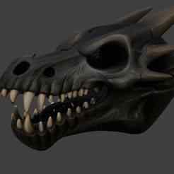 Dragon Skull pc  Mouse Shell (Single-Mesh 3D Model)