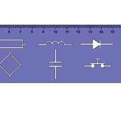 Electronic symbol ruler/pocket schematic maker