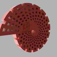 Flexible TPU quick clamp - Fibonacci design (print-in-place)