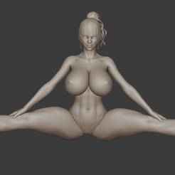 hot girl in hot pose 3d model for printing-hot girl in hot pose 3d model for printing