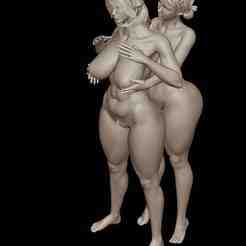 hot girls elves couple 3d model for printing-hot girls elves couple 3d model for printing