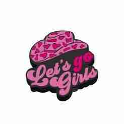 Lets Go Girls Straw Topper 2 sizes 3 MF File included