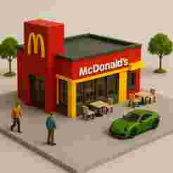 McD's fast food diorama for 1/64 cars hotwheels