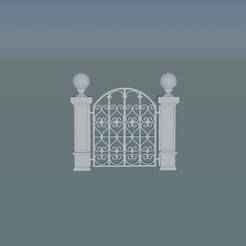 Medieval Castle Gate 3D Model
