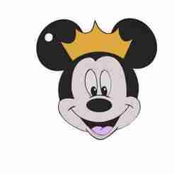 Mickey King King Keychain